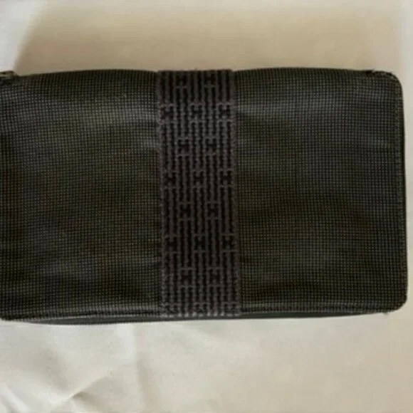 Hermes Clutch Bag Ale Line  Zip Around Gray Canvas - Picture 8 of 16